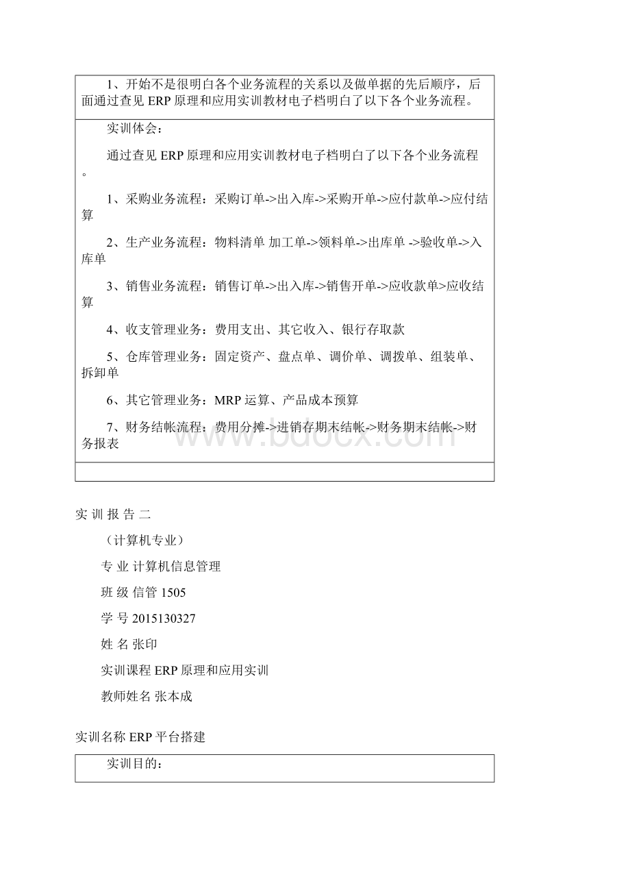 ERPMRP管理ERP实训报告Word文件下载.docx_第2页