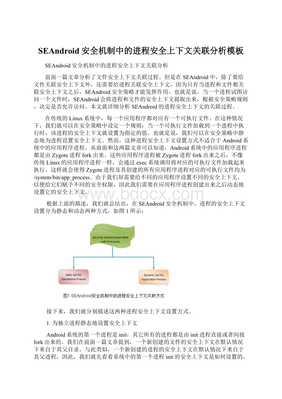 SEAndroid安全机制中的进程安全上下文关联分析模板.docx_第1页