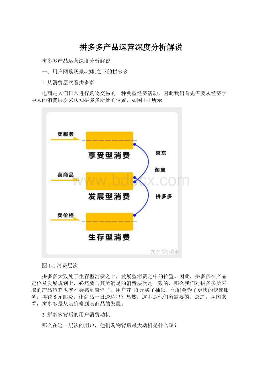 拼多多产品运营深度分析解说.docx_第1页