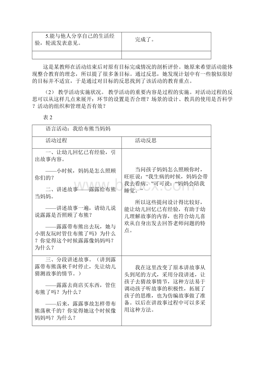 幼儿园集体教学活动的反思与评价.docx_第3页