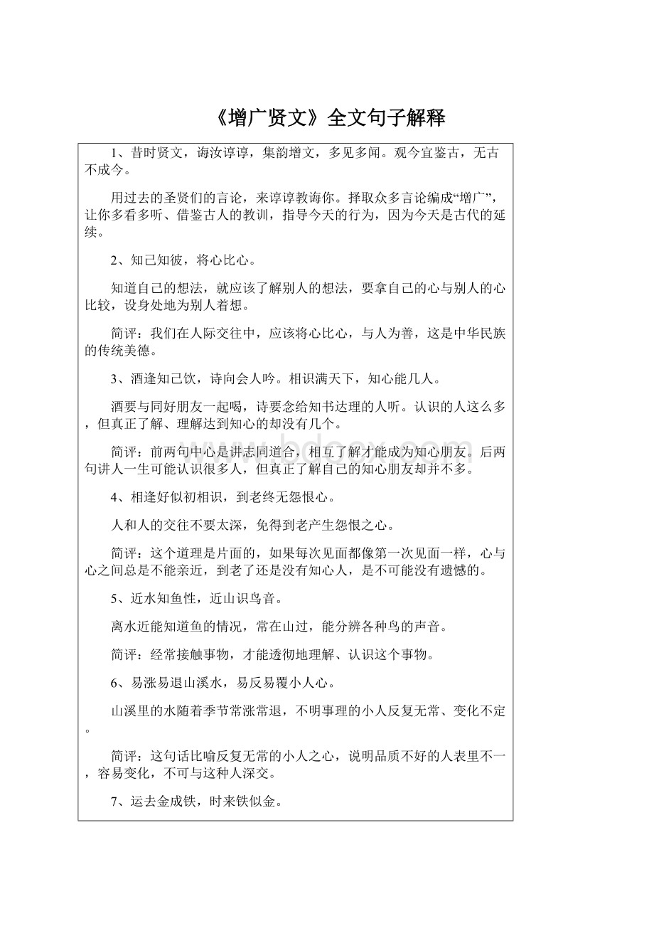 《增广贤文》全文句子解释.docx