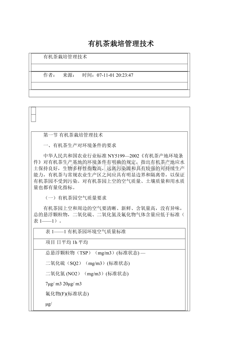 有机茶栽培管理技术文档格式.docx_第1页