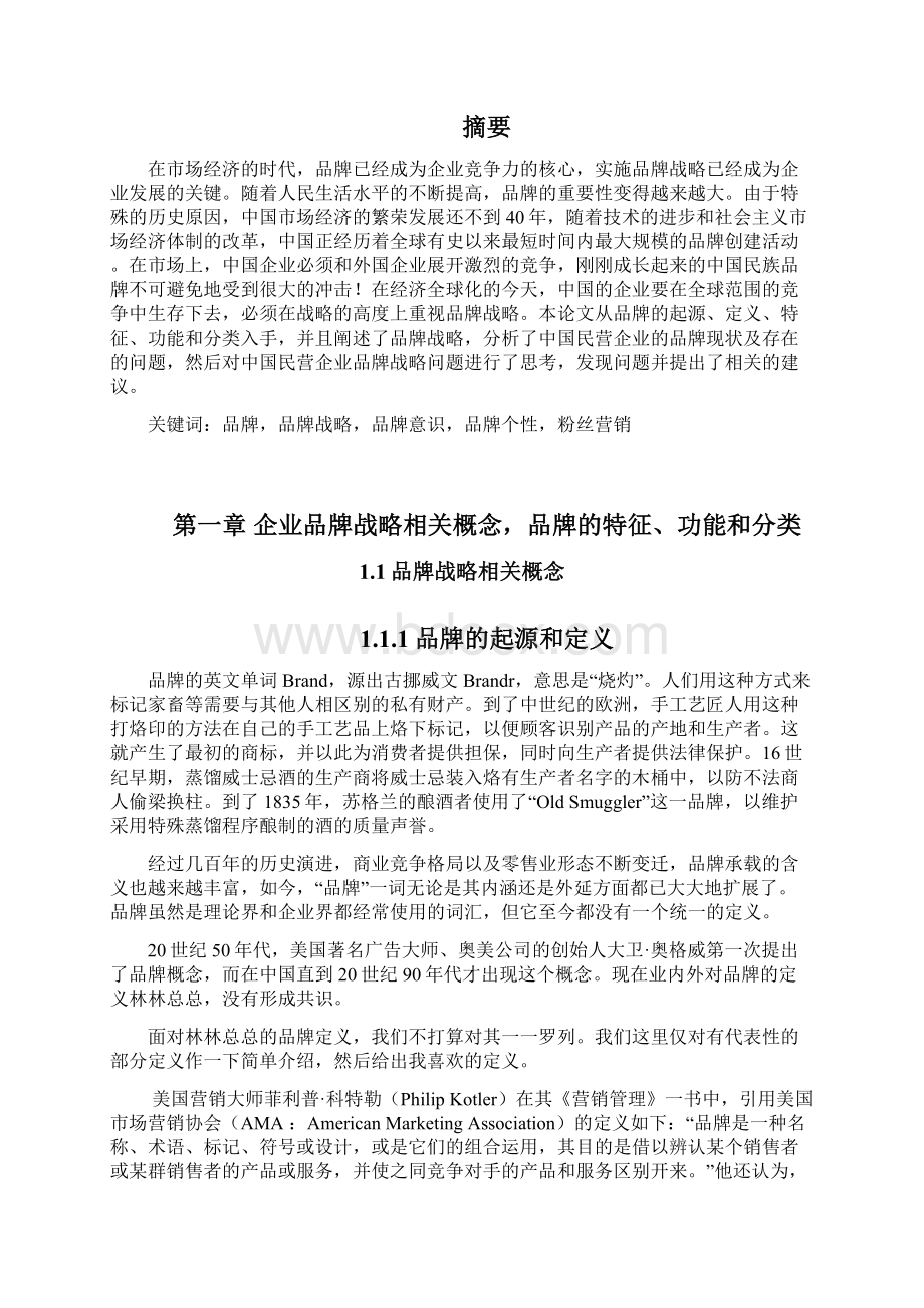 中国民营企业品牌战略问题探讨精讲.docx_第2页