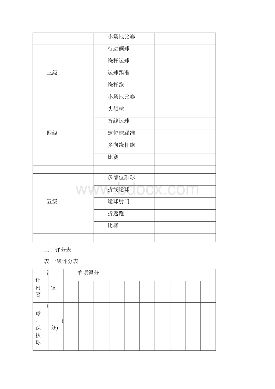 学生足球运动技能等级评定标准.docx_第2页