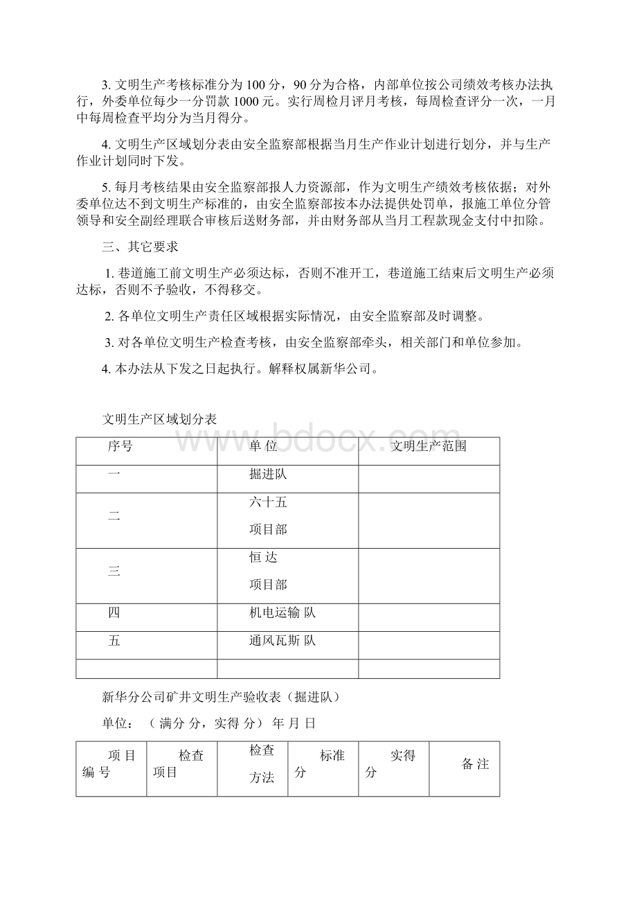 矿井文明生产管理办法资料.docx_第3页