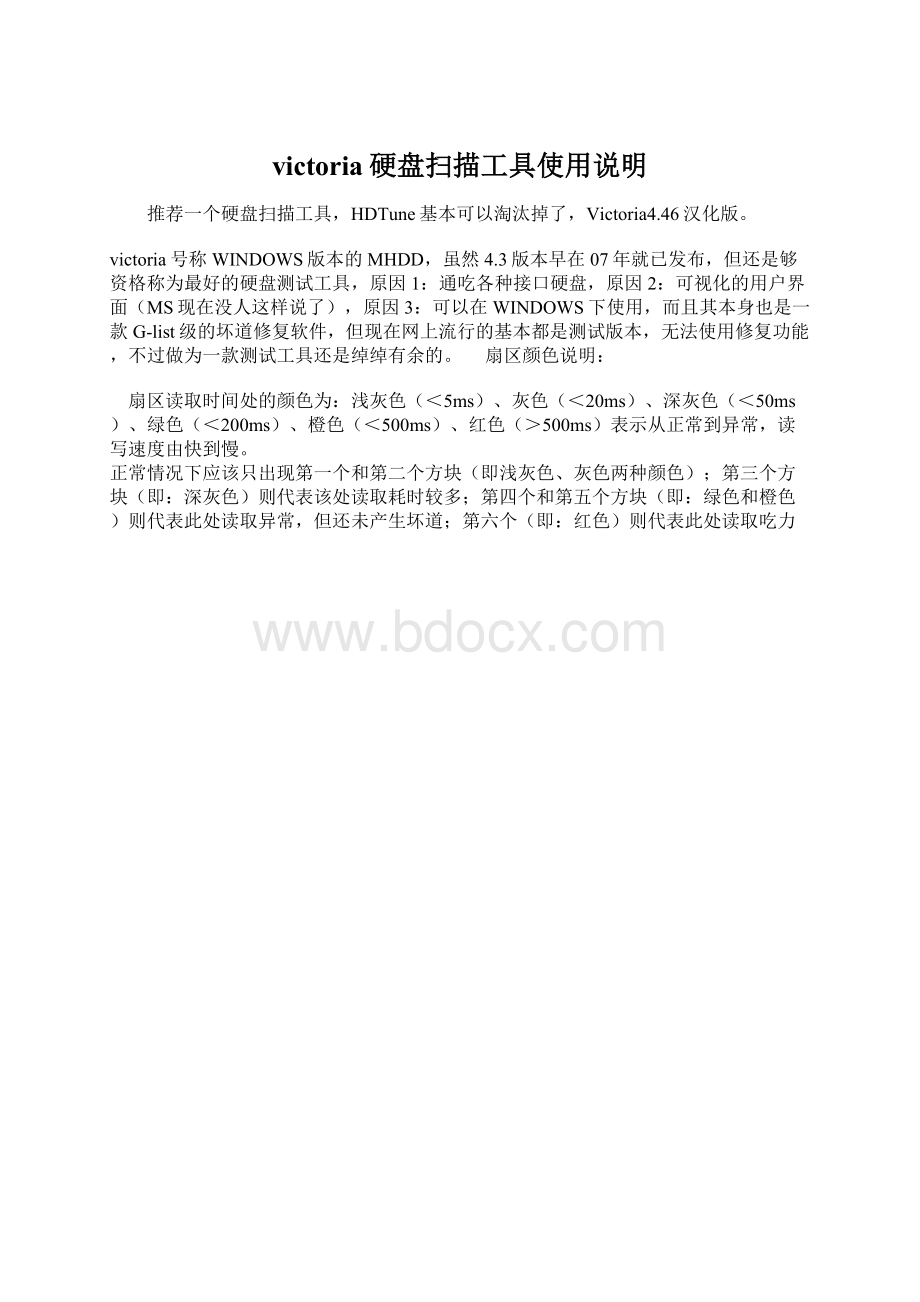 victoria硬盘扫描工具使用说明文档格式.docx