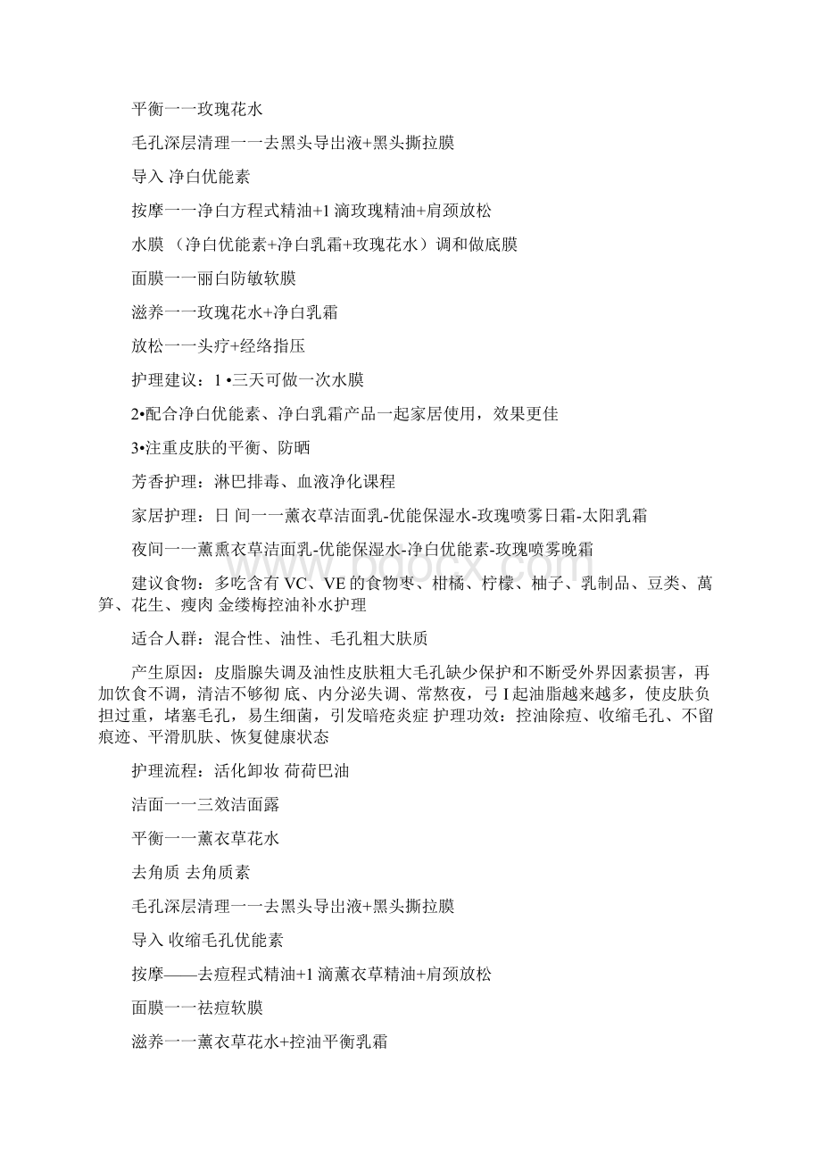 美容护理疗程Word文档下载推荐.docx_第2页