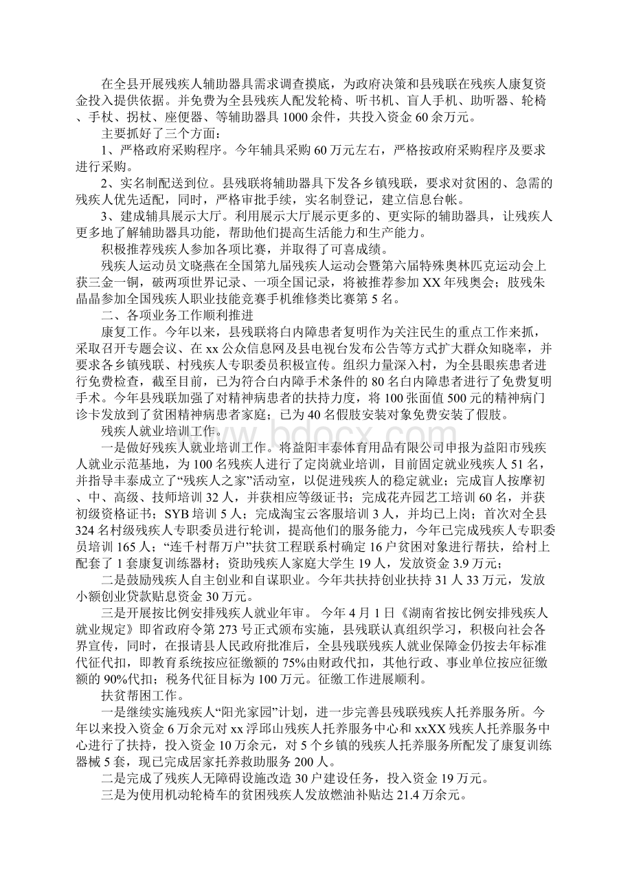 残联XX年度工作总结及XX年工作思路.docx_第2页