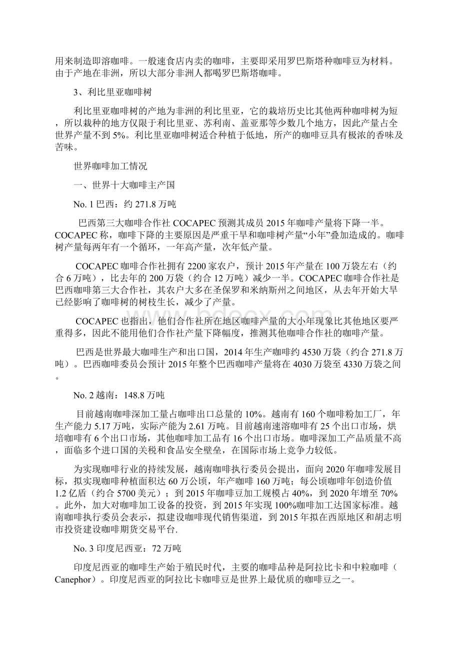 世界咖啡简析善策解读文档格式.docx_第3页