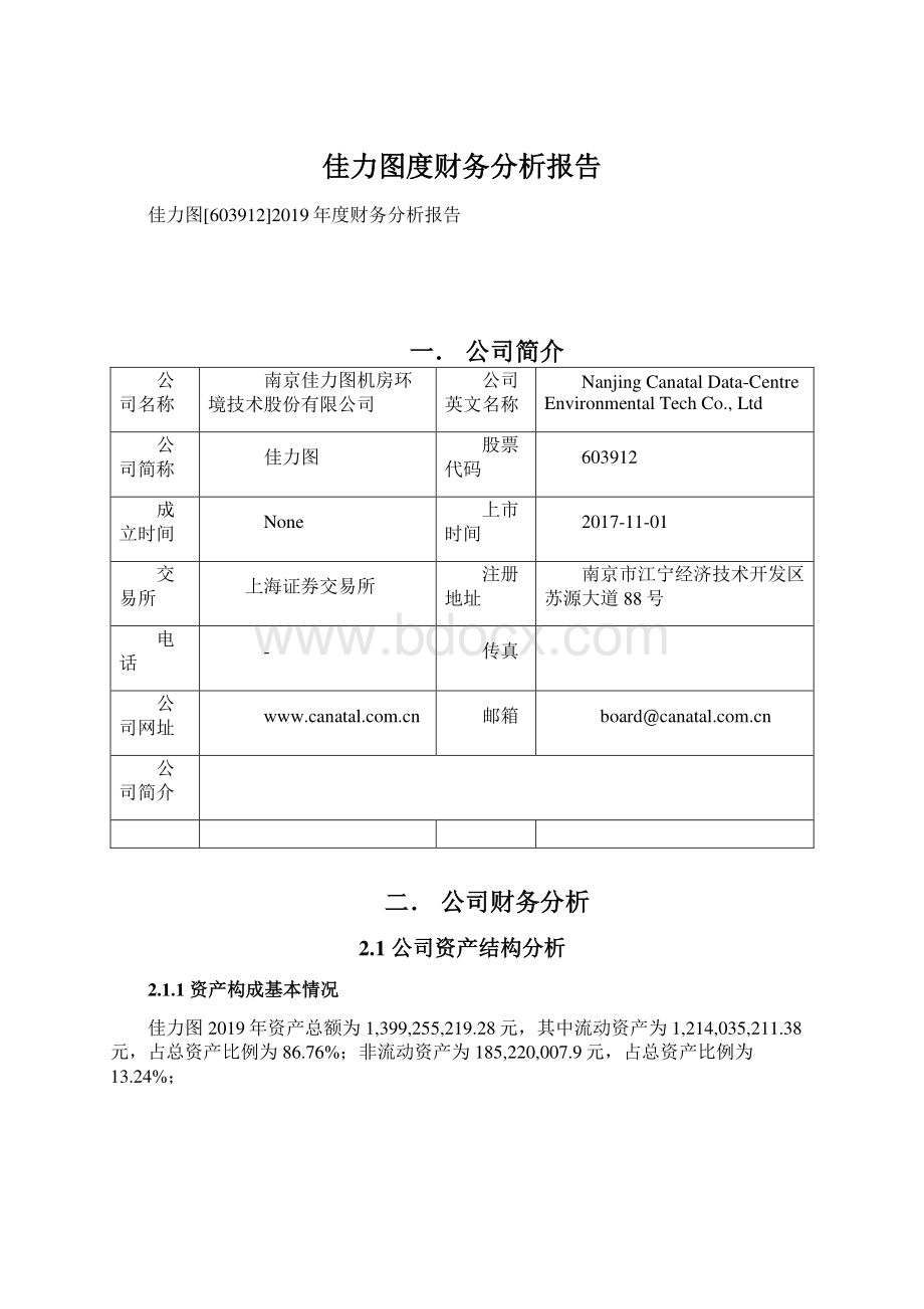 佳力图度财务分析报告文档格式.docx_第1页