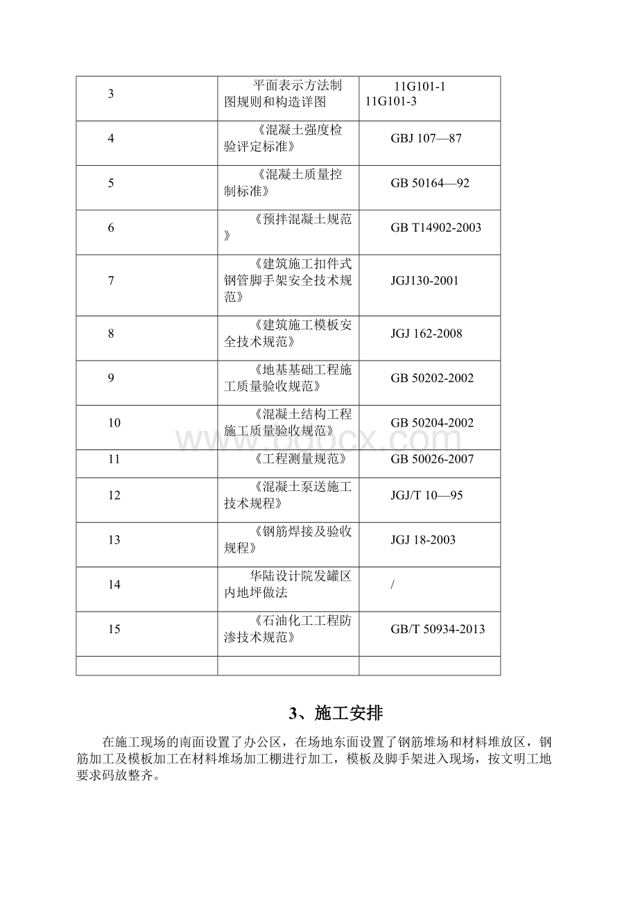 防火堤及罐区地坪施工方案Word格式.docx_第2页