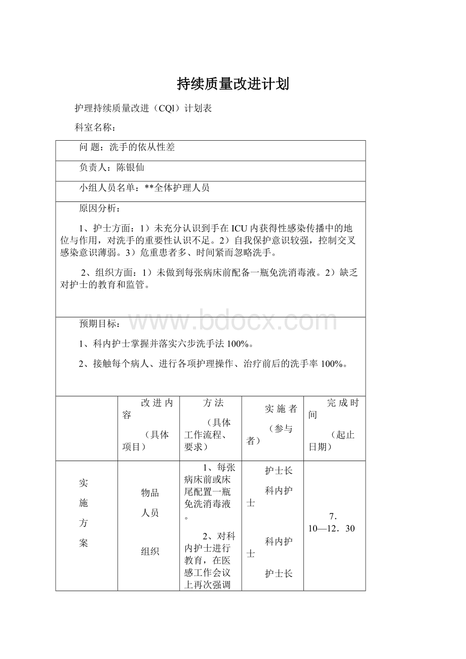 持续质量改进计划文档格式.docx_第1页