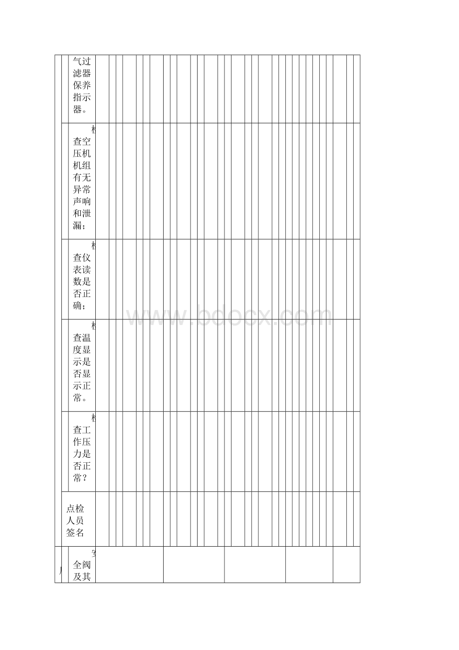 设备日常保养记录表.docx_第2页