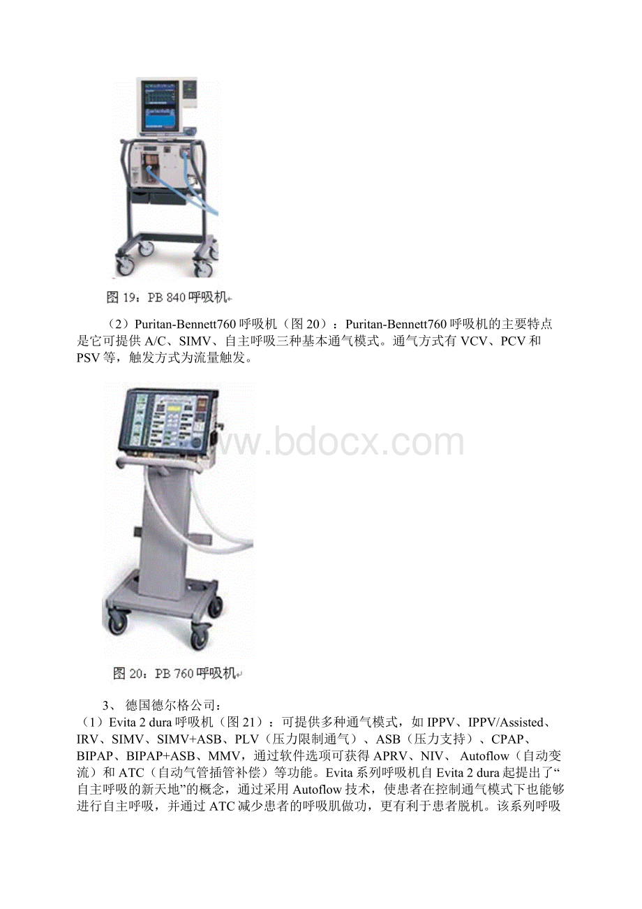 呼吸机比较主要5大品牌Word格式.docx_第3页