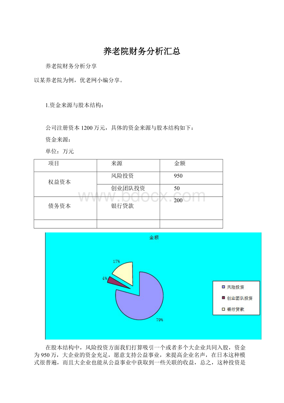 养老院财务分析汇总.docx_第1页