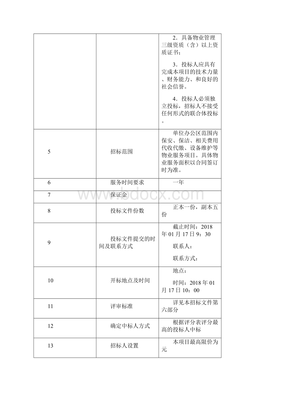 物业服务招标文件新版完整版.docx_第2页