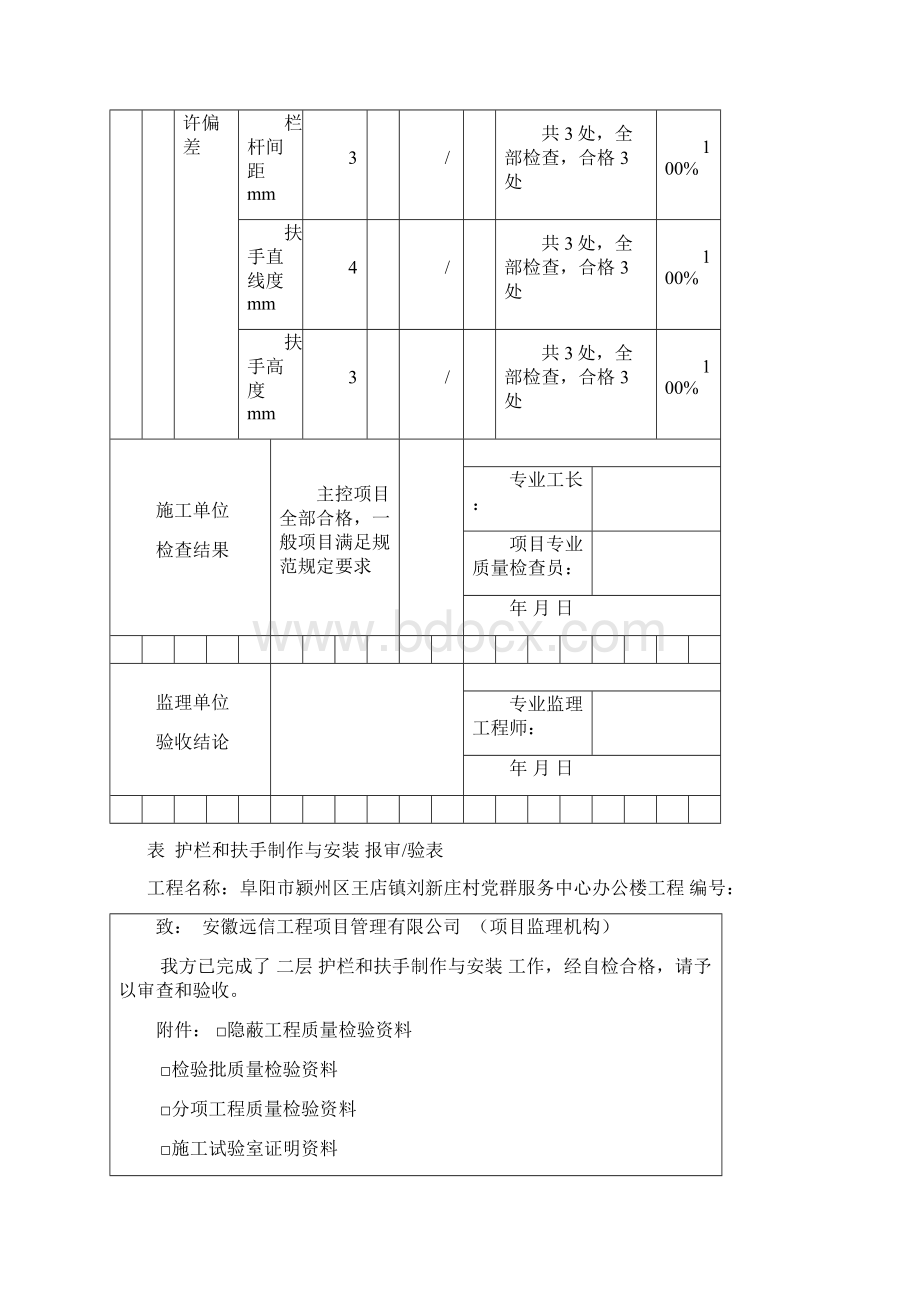 护栏和扶手制作与安装检验批Word格式.docx_第3页