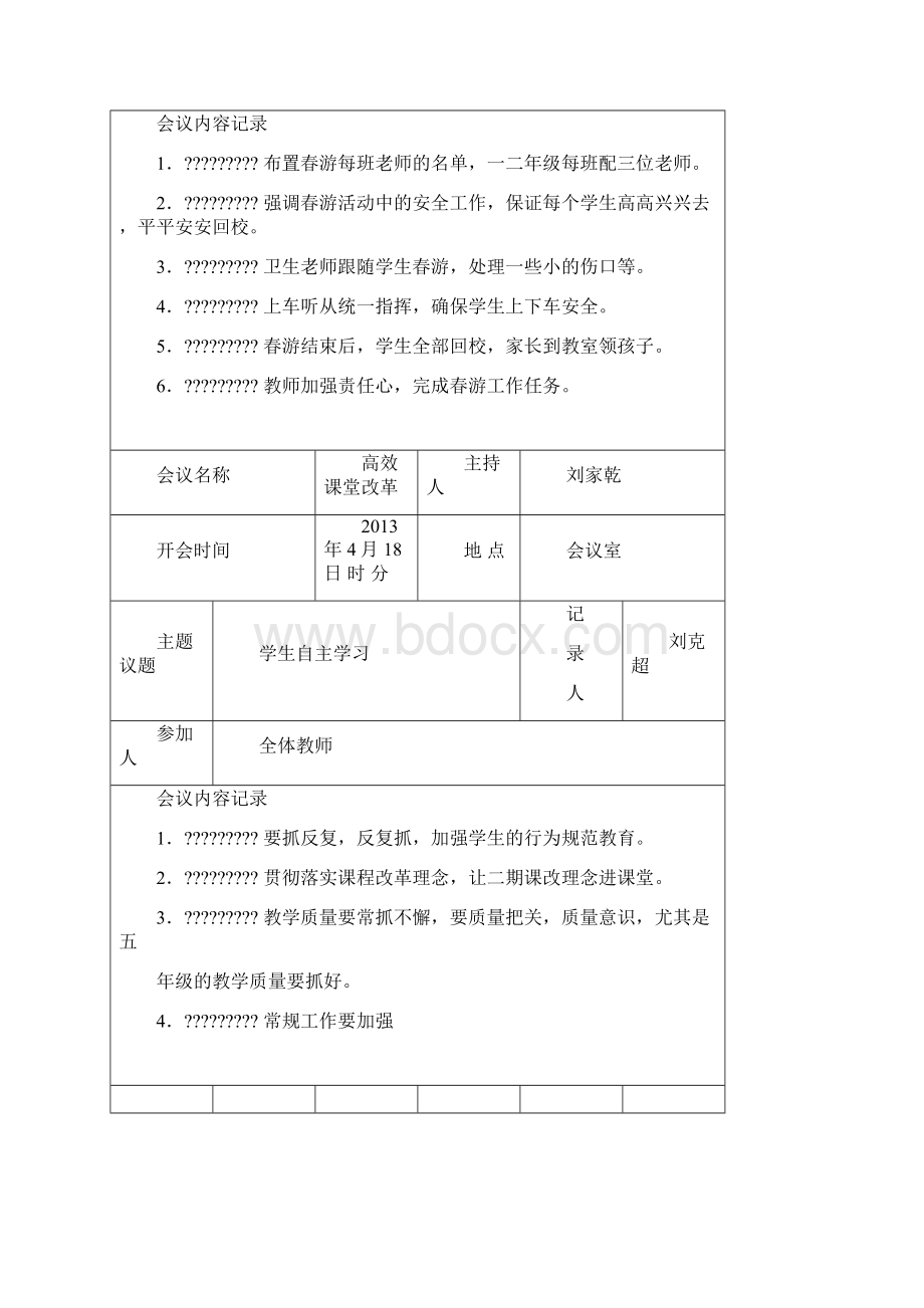 校务工作会议记录内容文档格式.docx_第2页