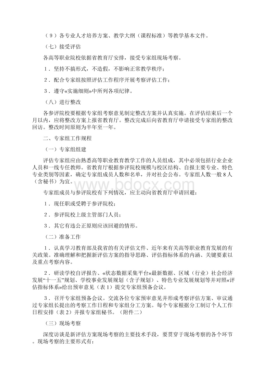 浙江省高等职业院校人才培养工作评估操作规程精品.docx_第3页