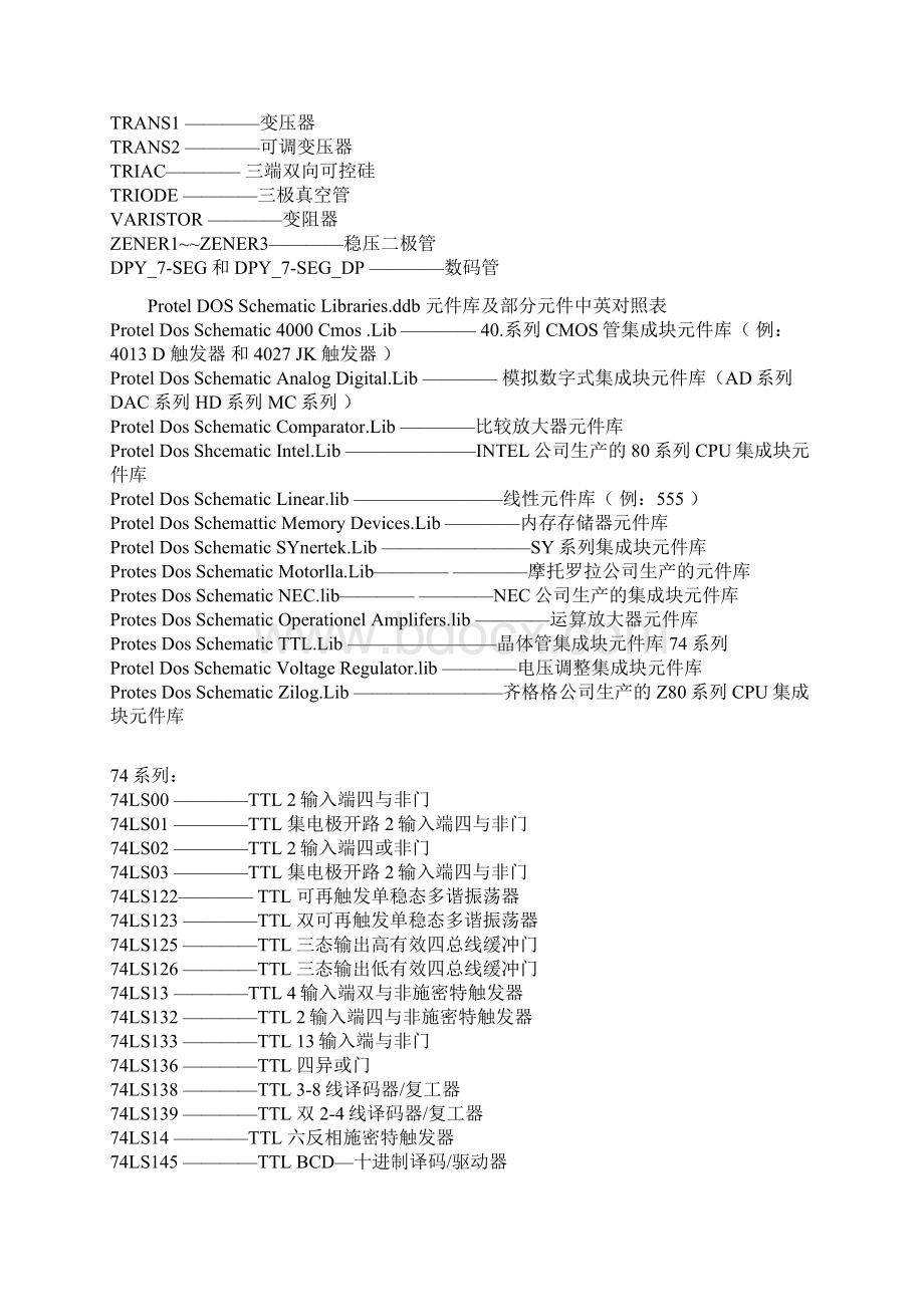 PROTEL 99元件名称大全.docx_第3页