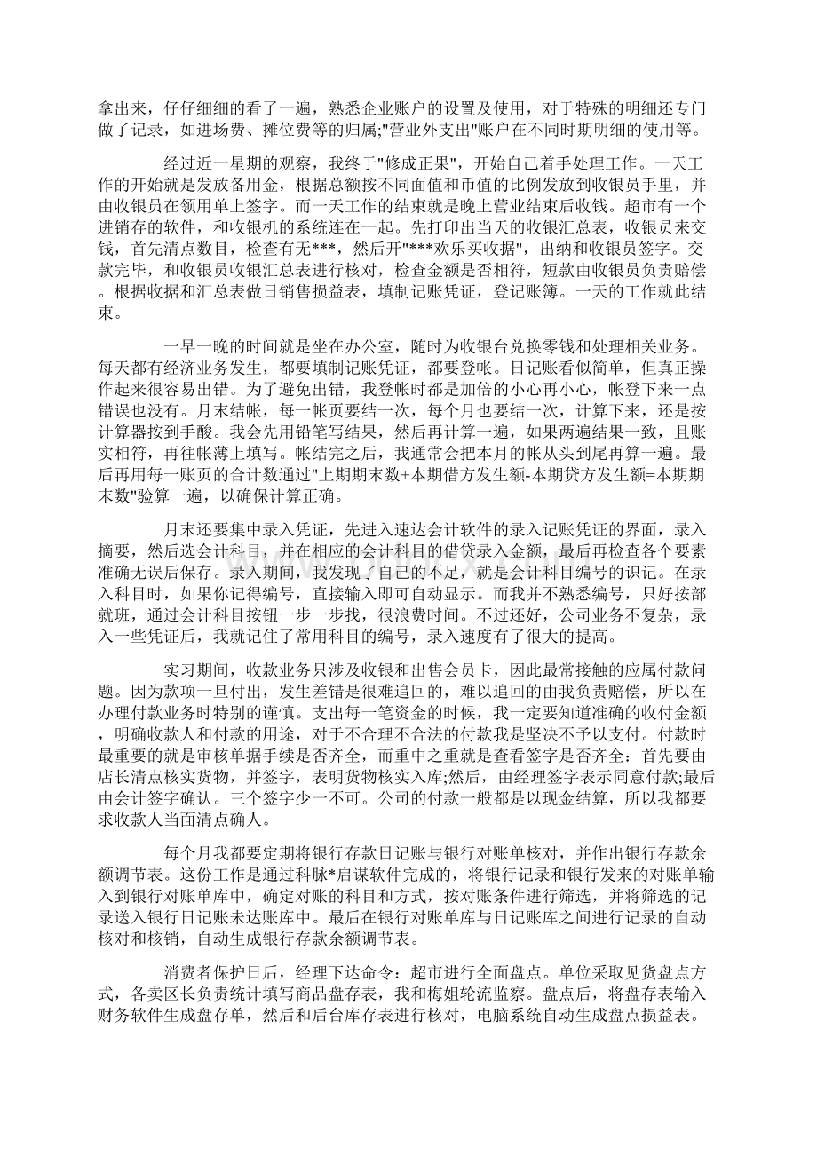 出纳毕业实习报告总结.docx_第2页