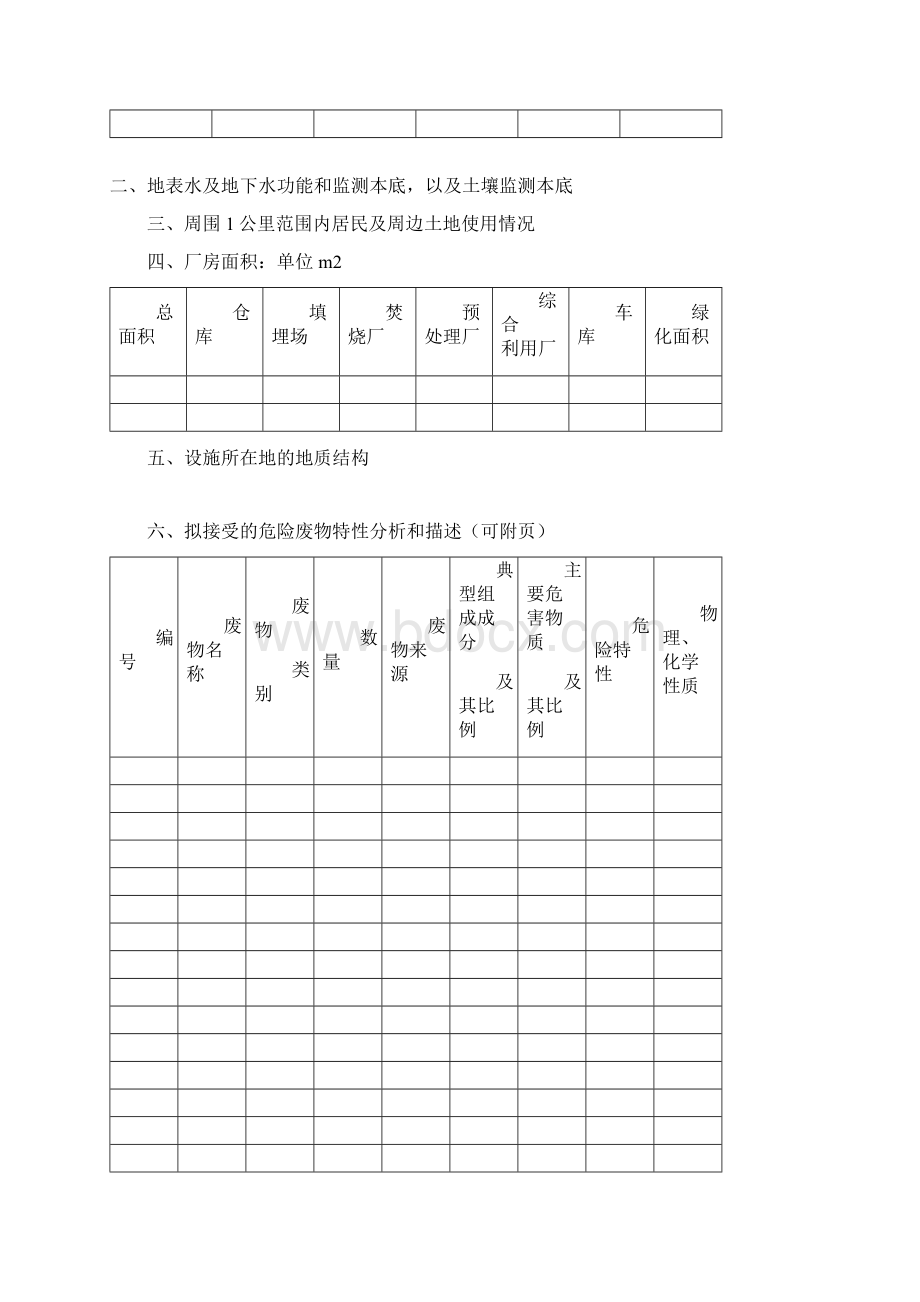 危险废物经营许可证申请书Word下载.docx_第3页