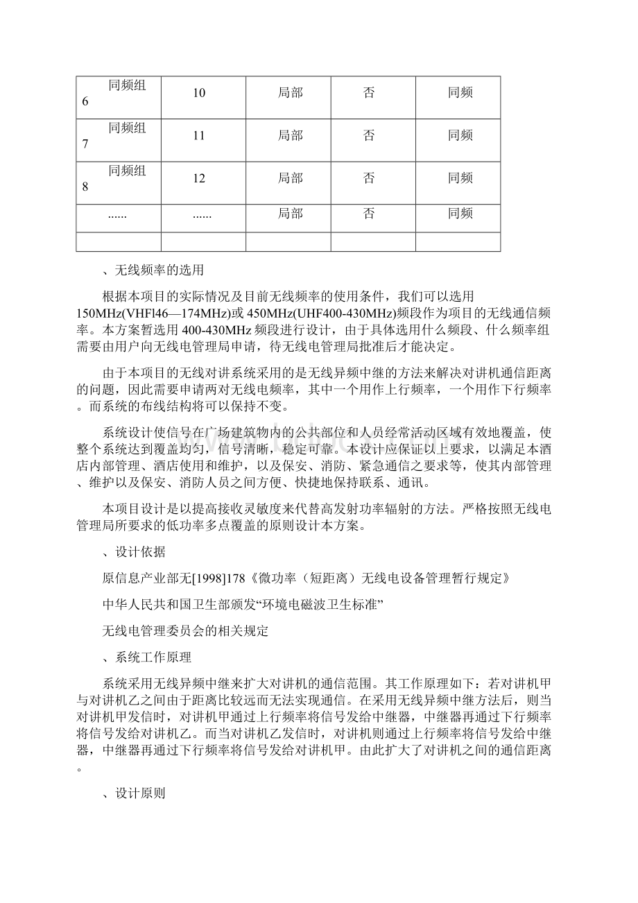 无线对讲系统方案Word格式.docx_第3页