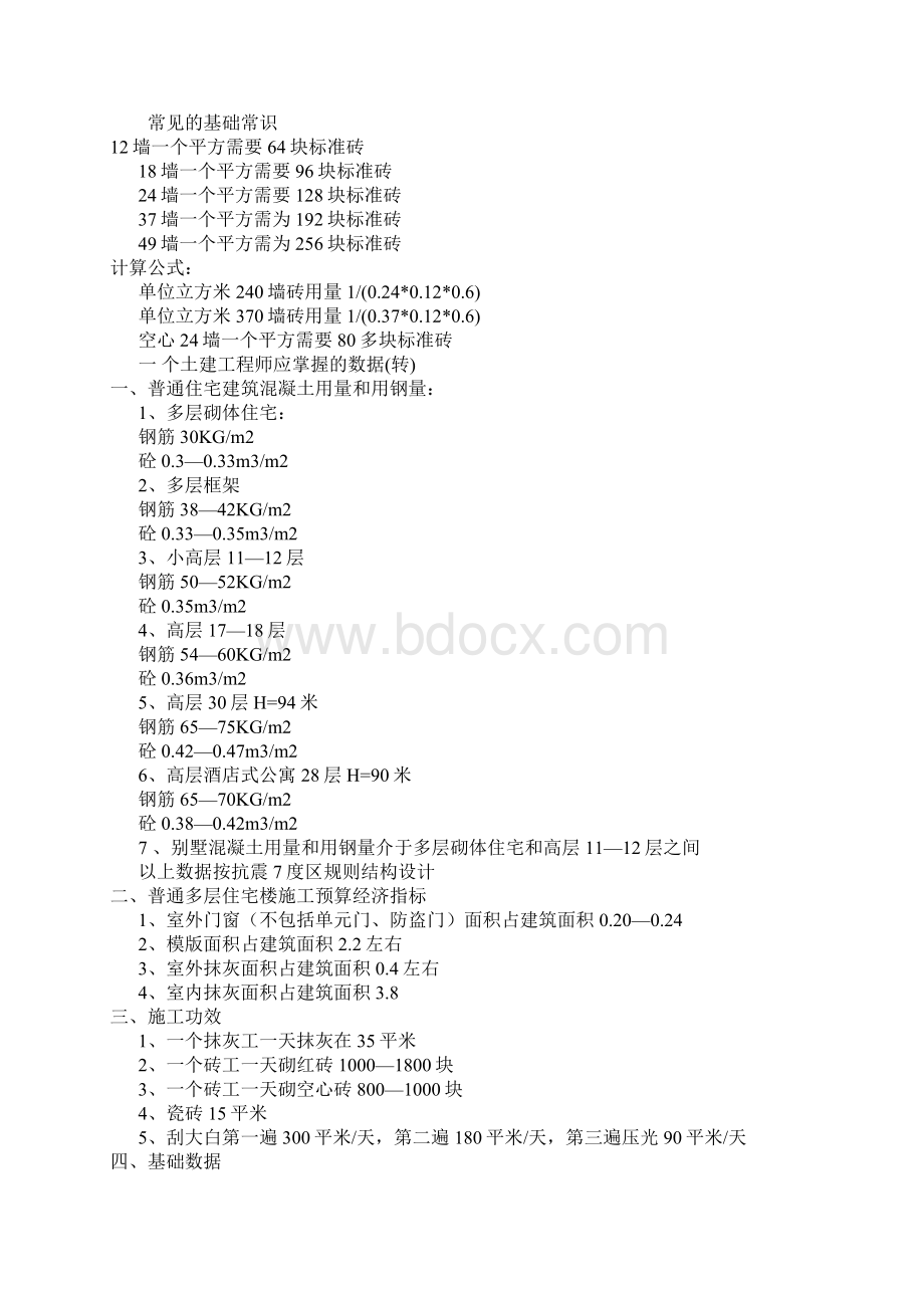 个人整理建筑工程包工价格单价经验汇总.docx_第3页