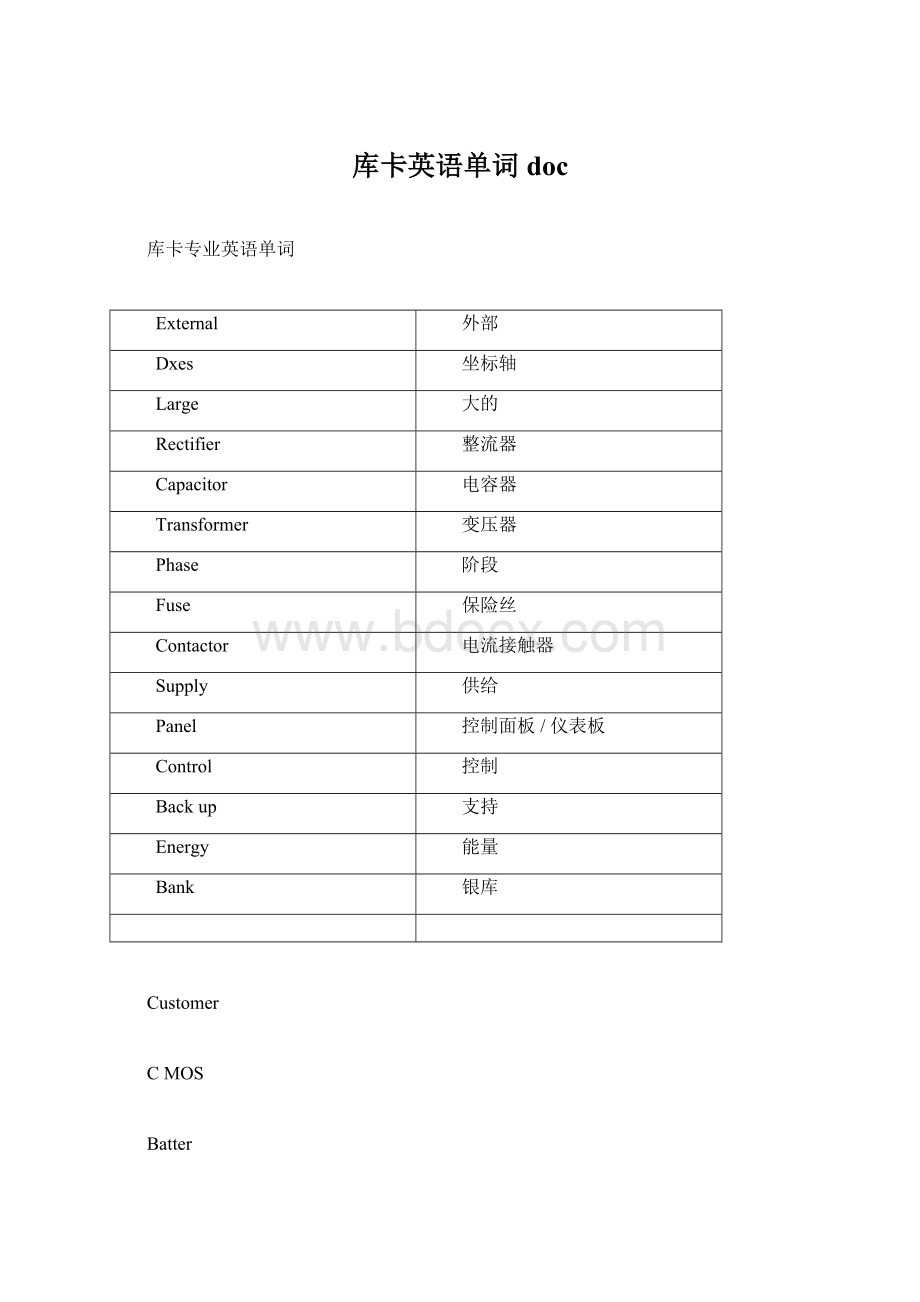 库卡英语单词doc.docx_第1页