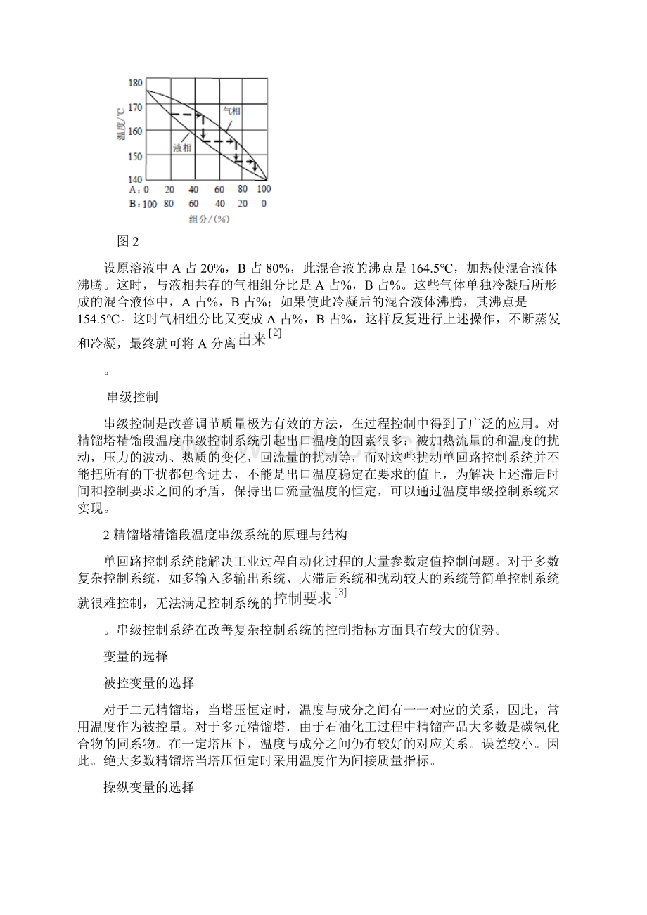 精馏塔精馏段温度串级系统.docx_第2页