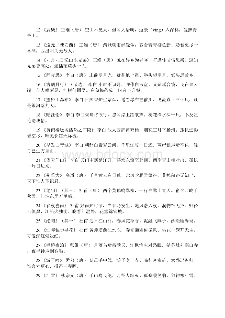 最新苏教版小学语文一至六年级古诗词大全.docx_第2页