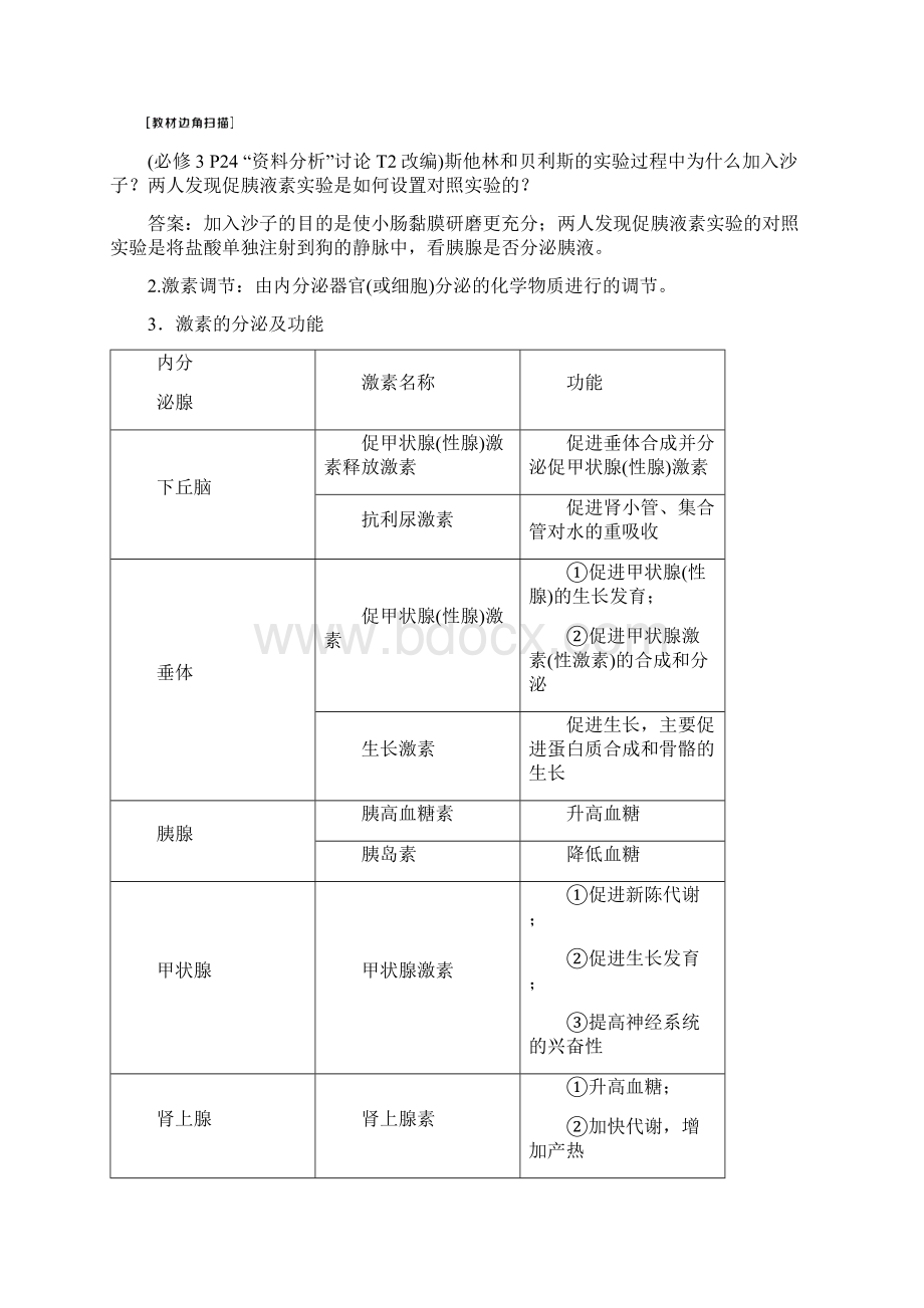 第27讲 通过激素的调节 神经调节与体液调节的关系Word格式文档下载.docx_第2页