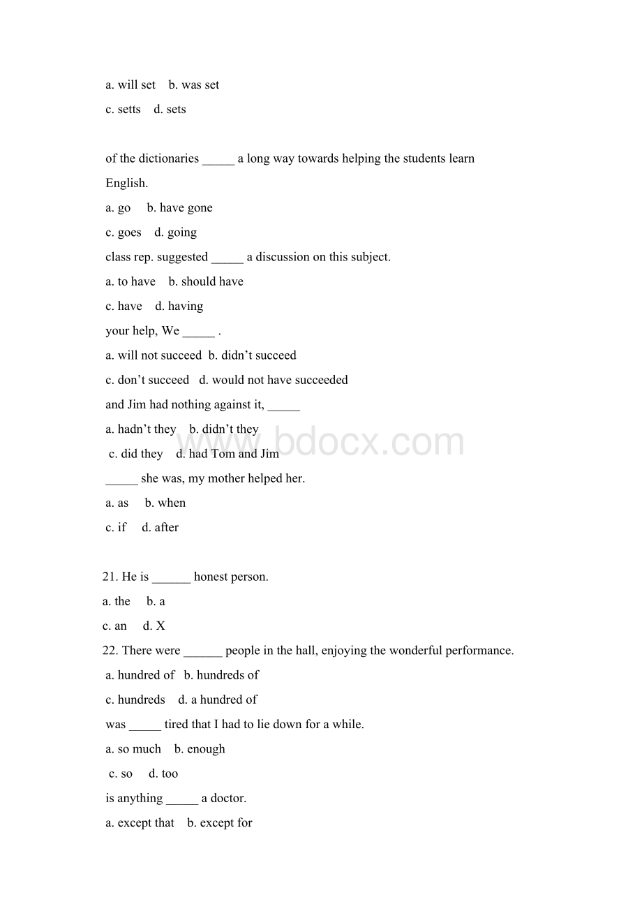 大学英语高级模拟考试题型.docx_第2页