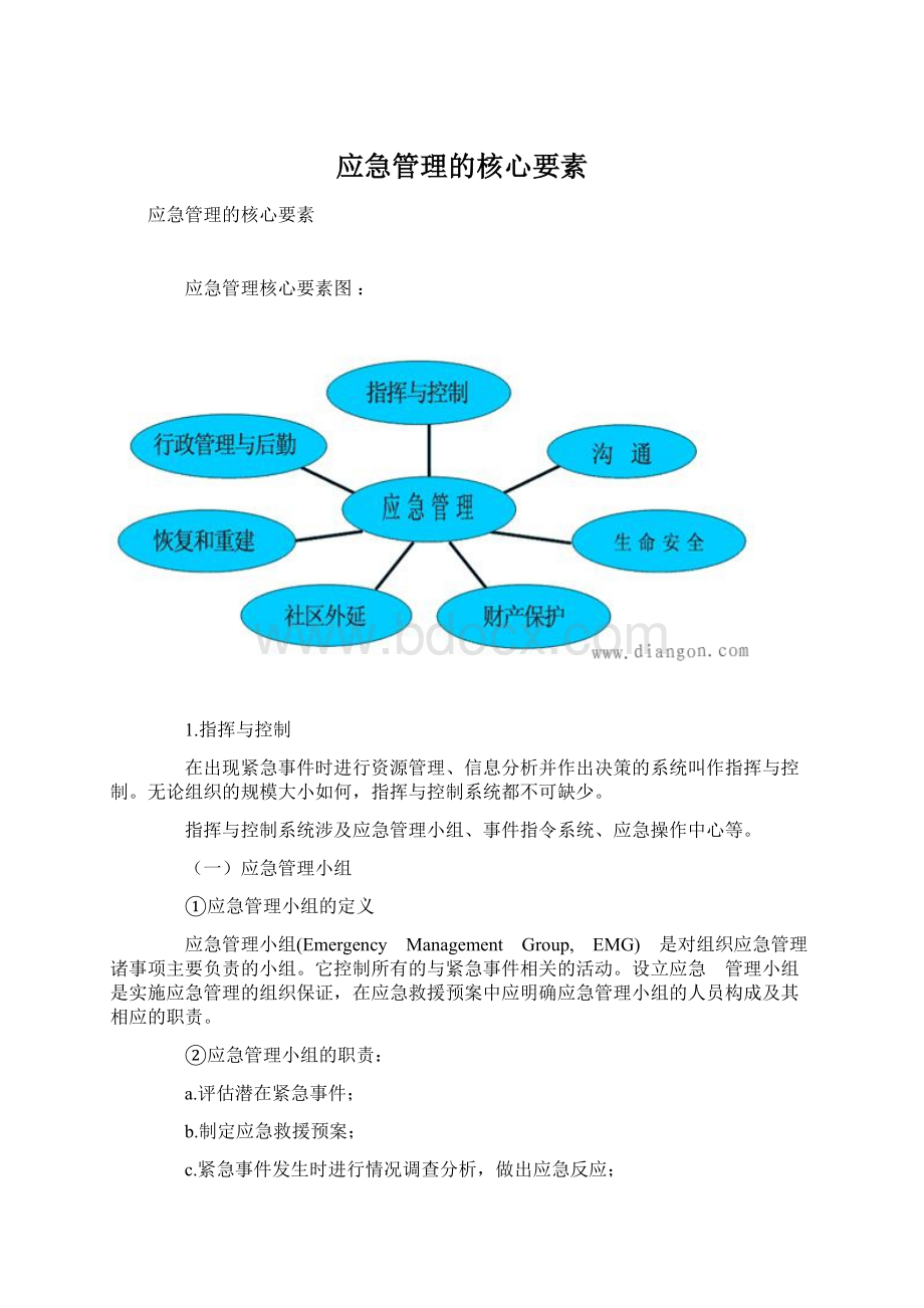 应急管理的核心要素.docx_第1页