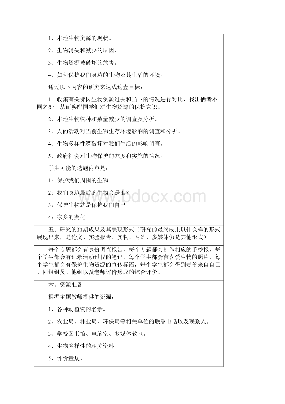 生物科技行业生物研究性学习保护生物多样性Word文档下载推荐.docx_第3页