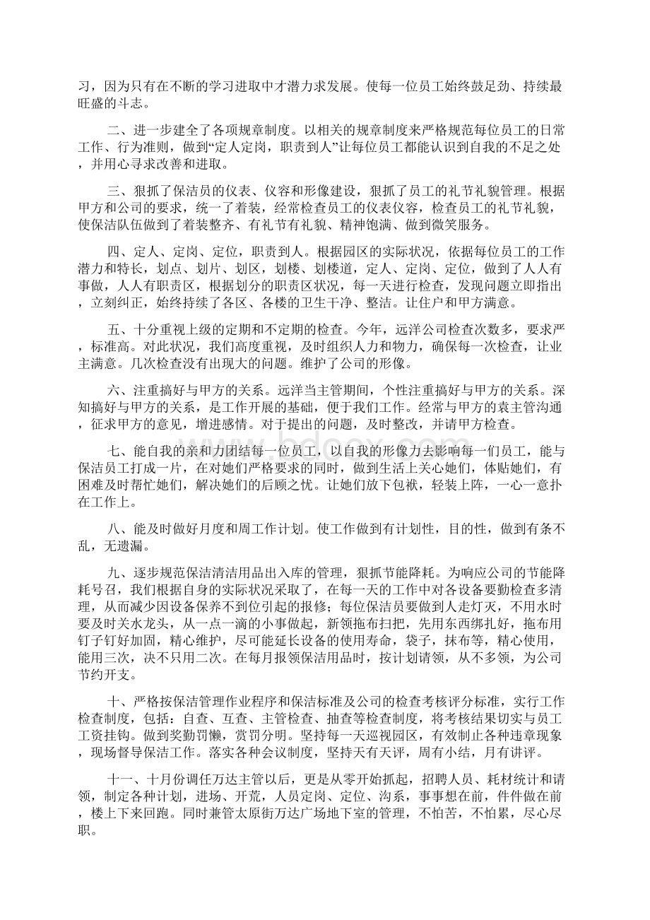 度保洁工作总结.docx_第2页