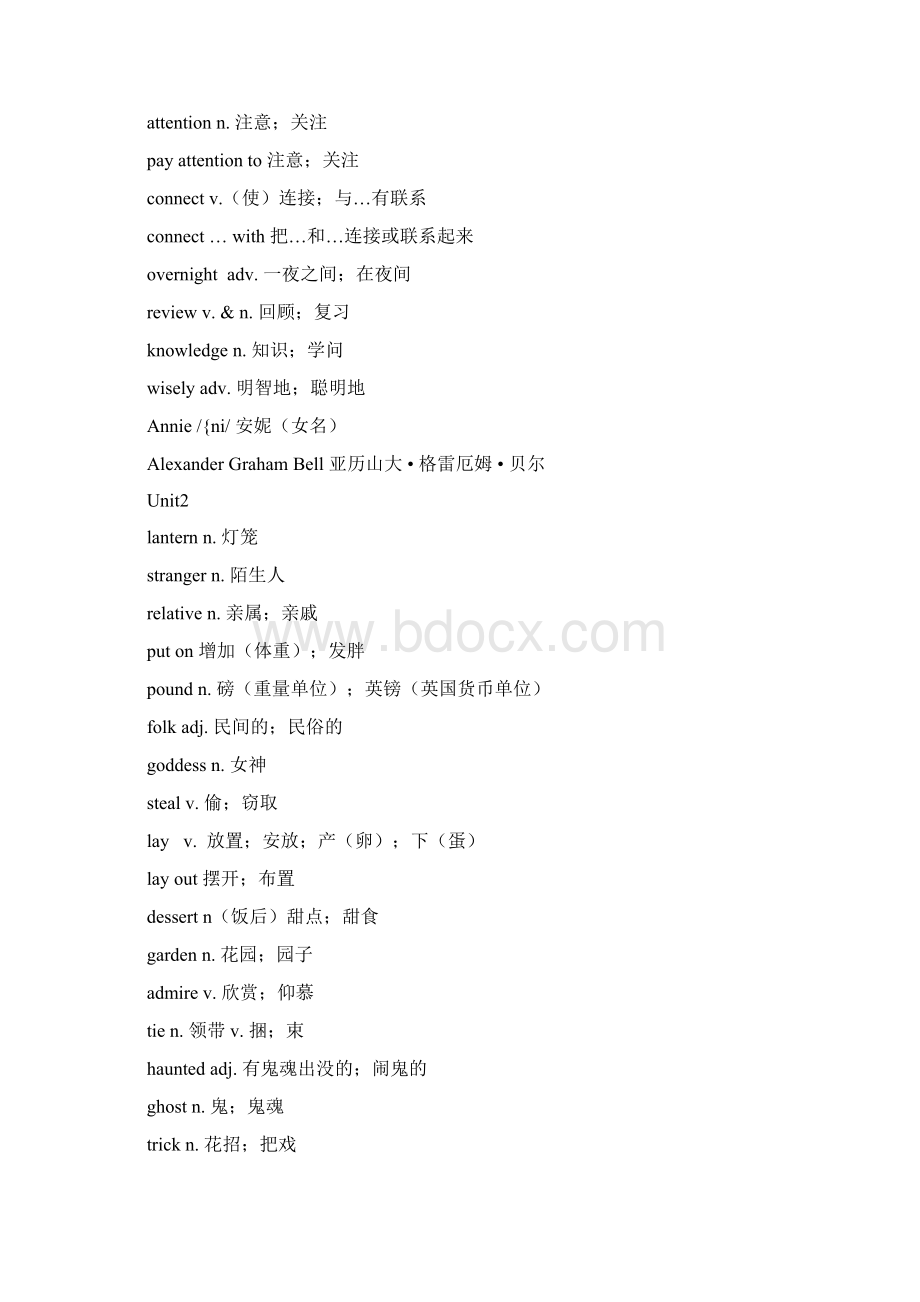 最新人教版九年级英语单词表Word下载.docx_第2页