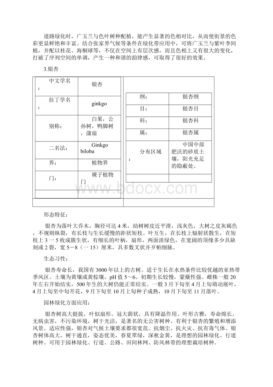 张家界市道路绿化植物.docx_第3页