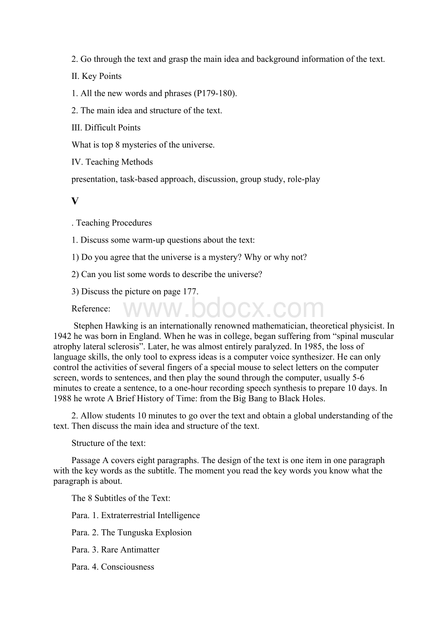 实用英语 大学英语三教案unit 8.docx_第2页