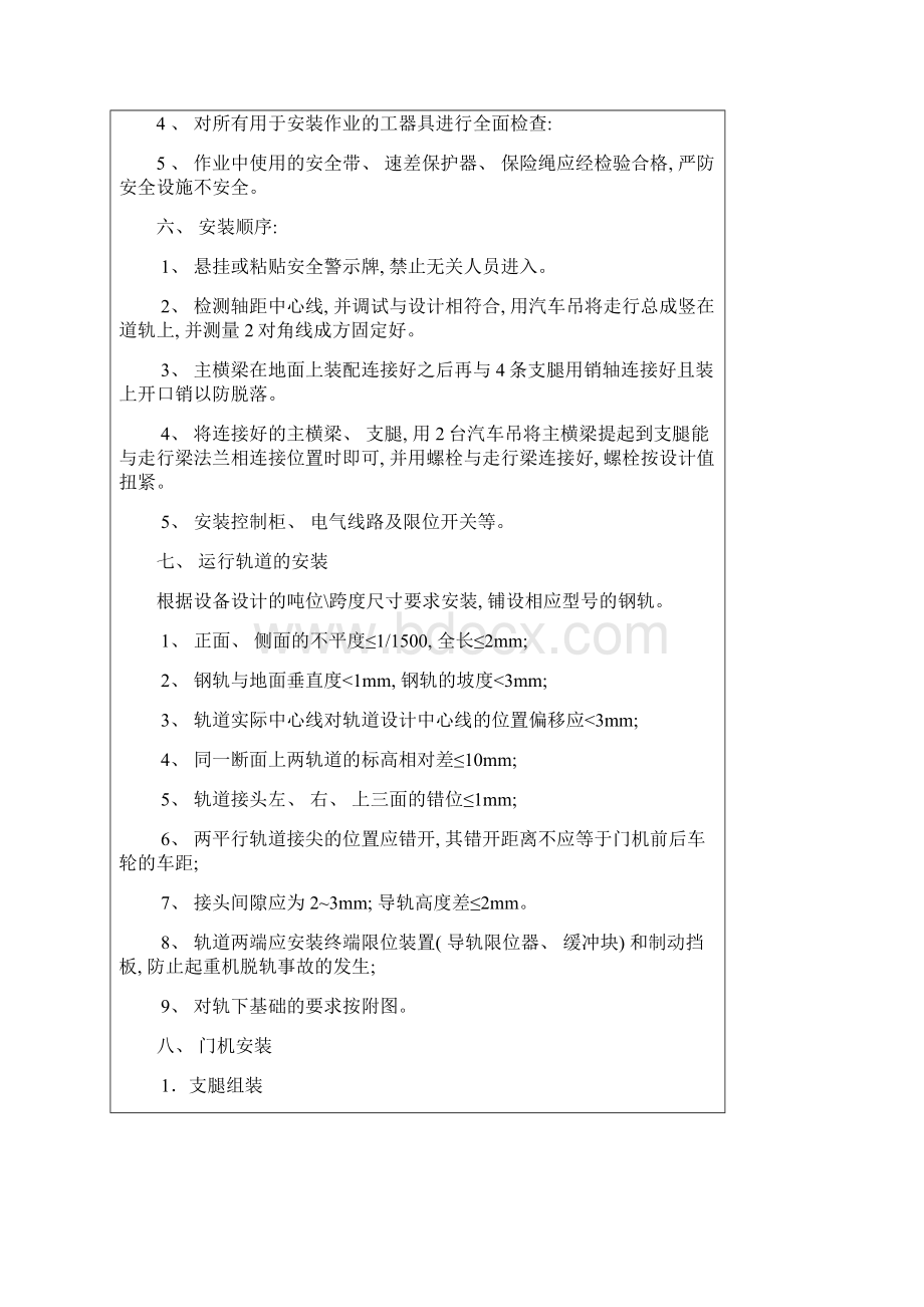 龙门吊安装方案和安装措施样本.docx_第2页