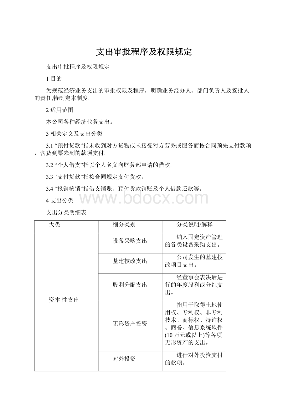 支出审批程序及权限规定.docx