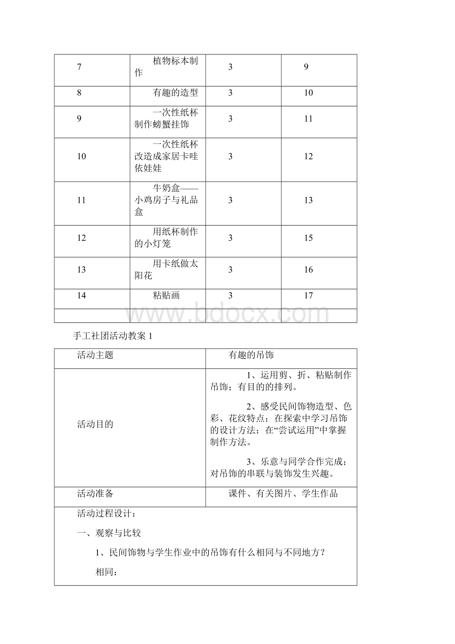 手工制作社团活动计划及教案精品Word文件下载.docx_第2页