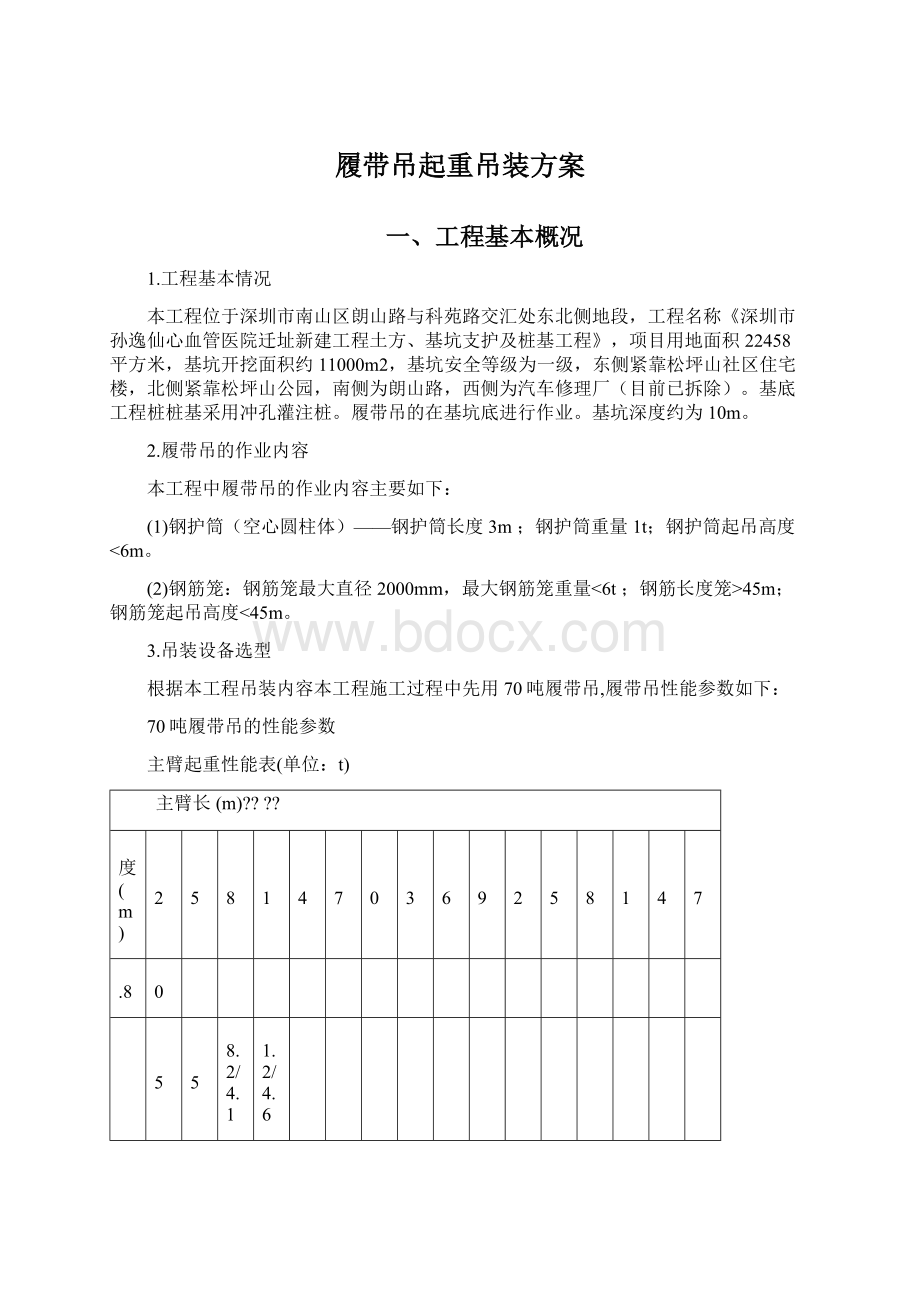 履带吊起重吊装方案Word下载.docx_第1页