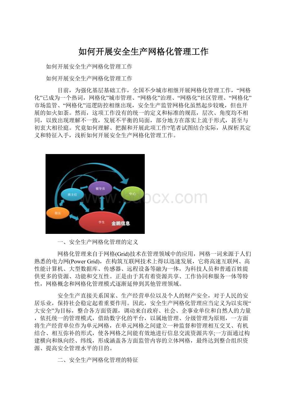 如何开展安全生产网格化管理工作.docx