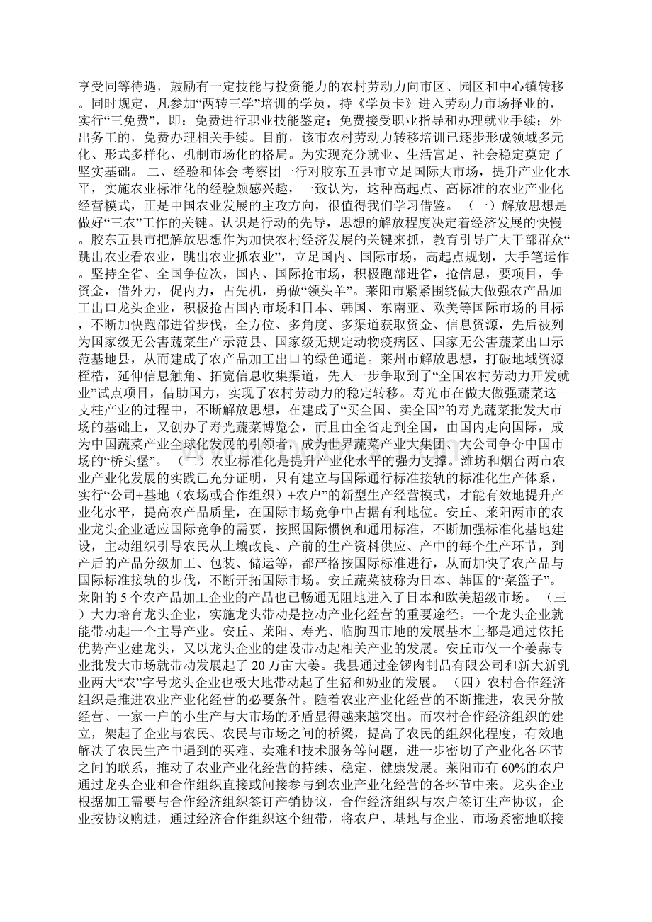 农业产业化考察报告Word格式文档下载.docx_第3页