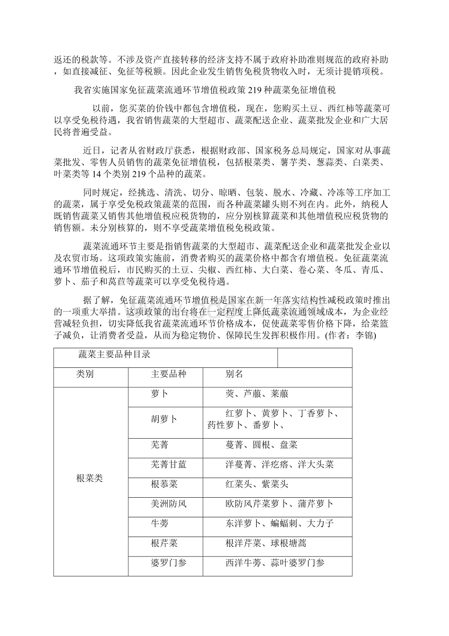 免征蔬菜流通环节增值税有关问题Word下载.docx_第3页