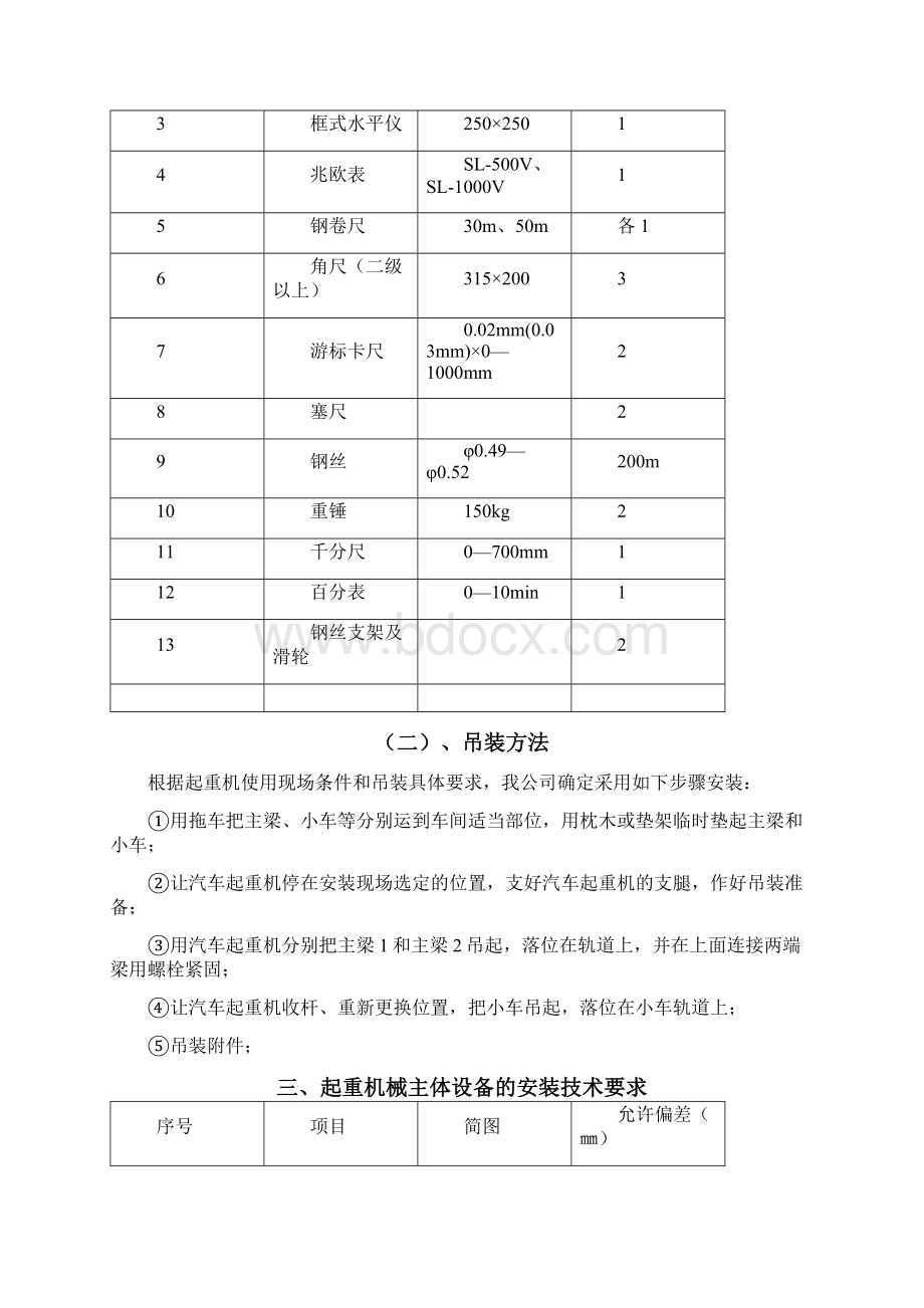 双梁桥式起重机安装施工方案.docx_第2页