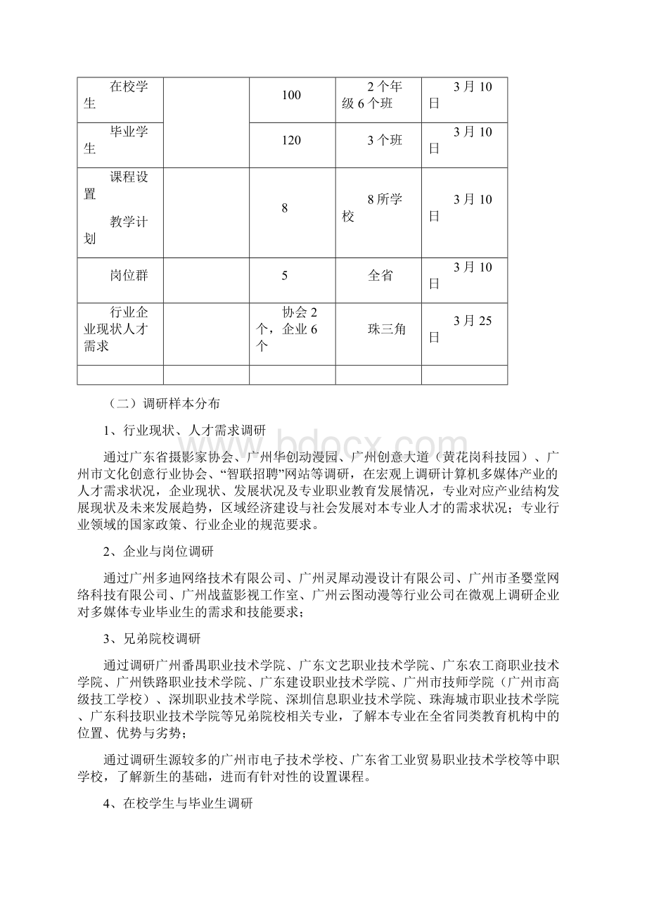 数字媒体应用技术专业建设调研报告Word文档下载推荐.docx_第3页