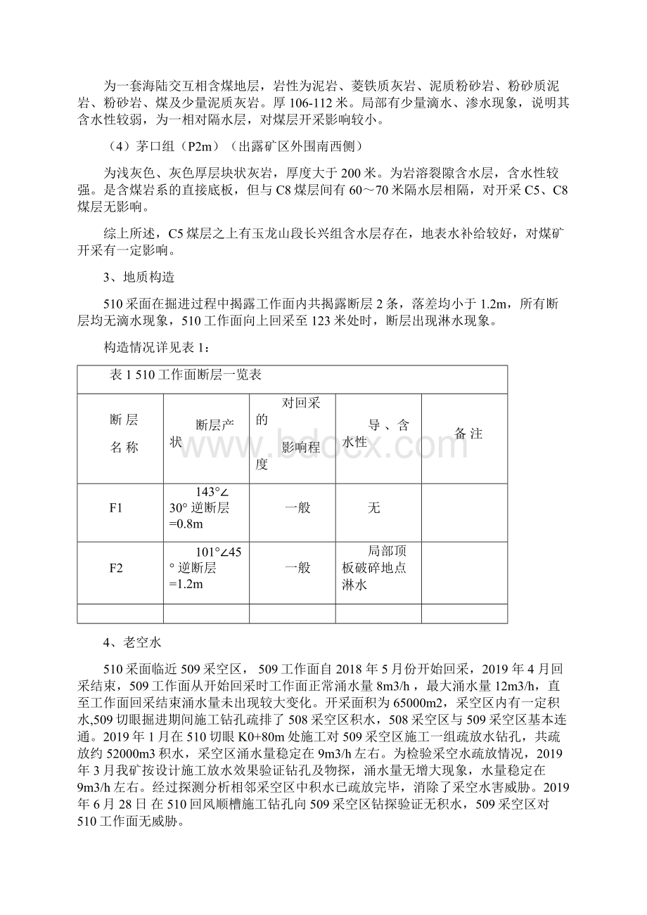 510淋水分析报告及防治措施Word下载.docx_第2页