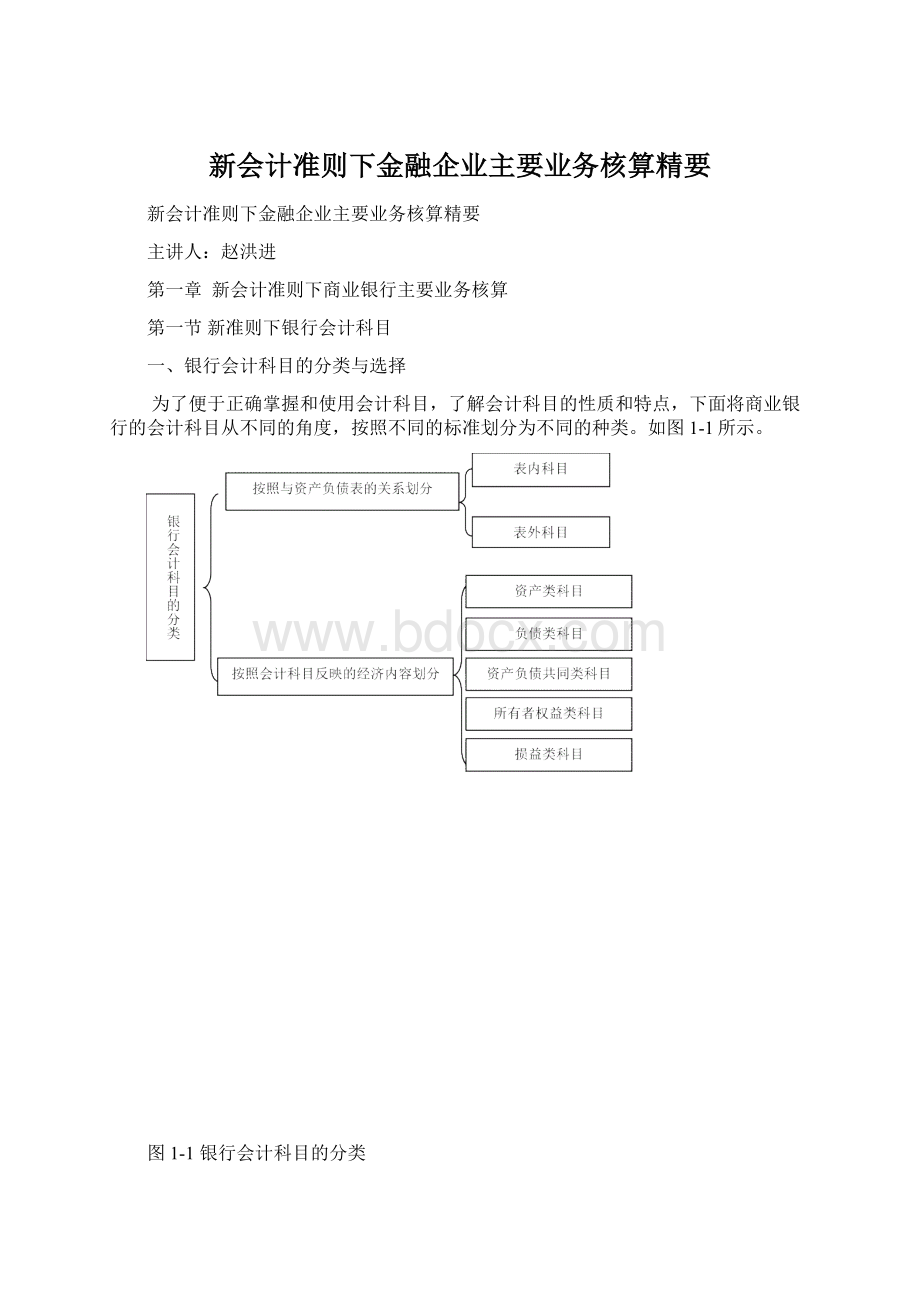 新会计准则下金融企业主要业务核算精要Word格式文档下载.docx